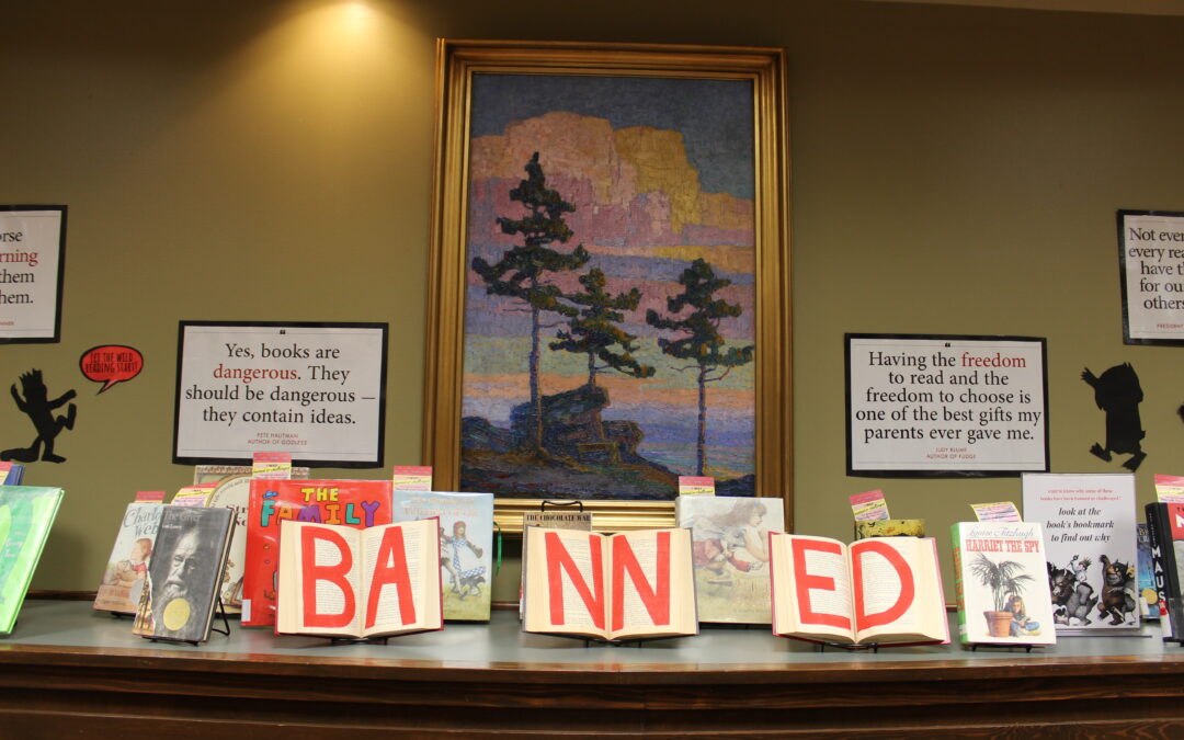 Banned Book Display at Pittsburg Public Library