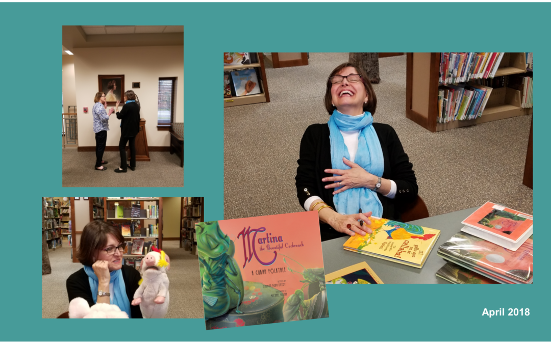 Photos of Carmen Agra Deedy visiting the Pittsburg Public Library