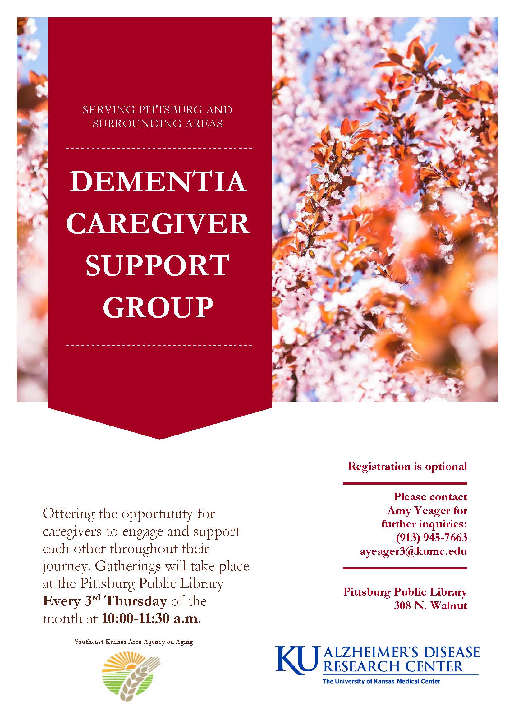 Dementia Support Group flyer