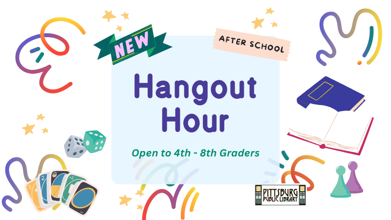 "Hangout hour for kids and teens in grades 4-8"